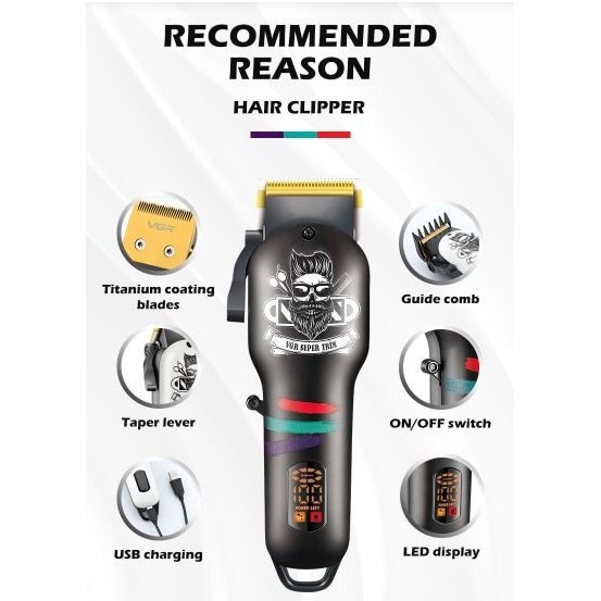 VGR CLIPPER TONDEUSE CHEVEUX V-699 CLIPPER CORDLESS