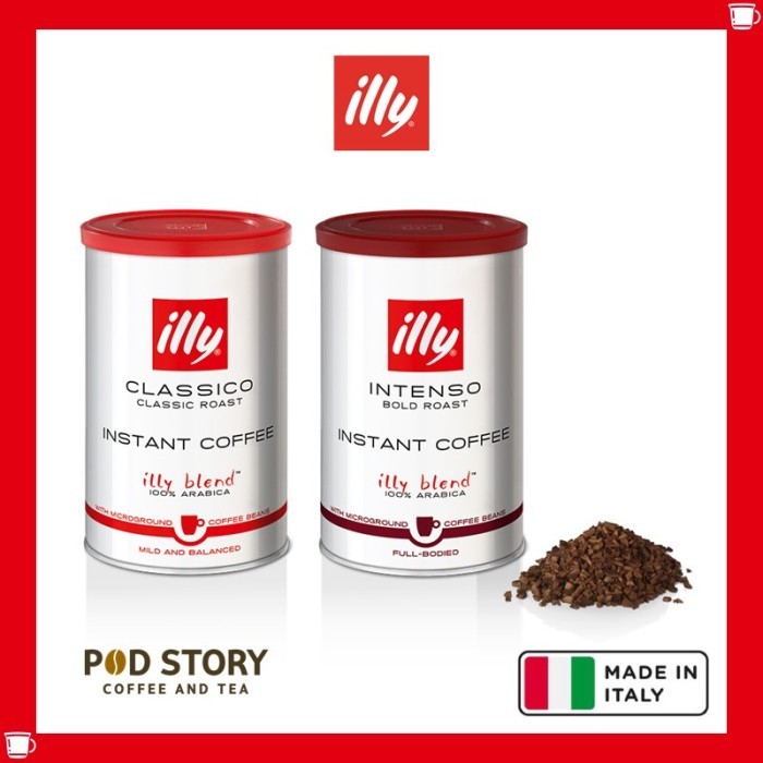 

illy Coffee / Kopi Hitam Premium Italia Instant Coffee - 95 Gram