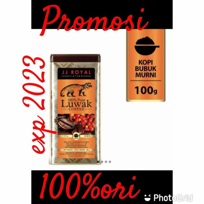 

JJ Royal Pure Ground Coffe Premium 100 gr Ori/JJ ROYAL LUWAK ROBUSTA