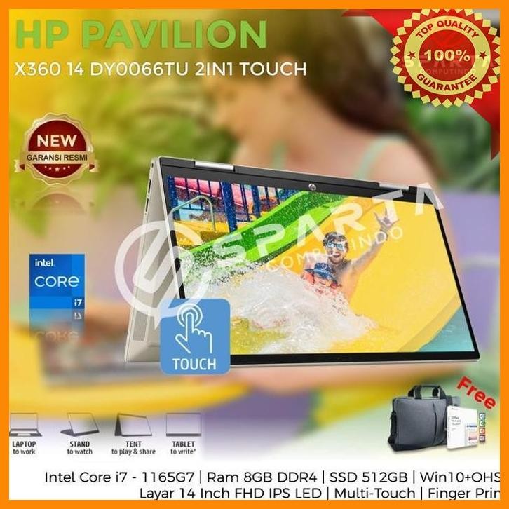 (CVS) LAPTOP HP PAVILION X360 14-DY0066TU CORE I7-1165G7/8GB/512GB/14 TOUCH