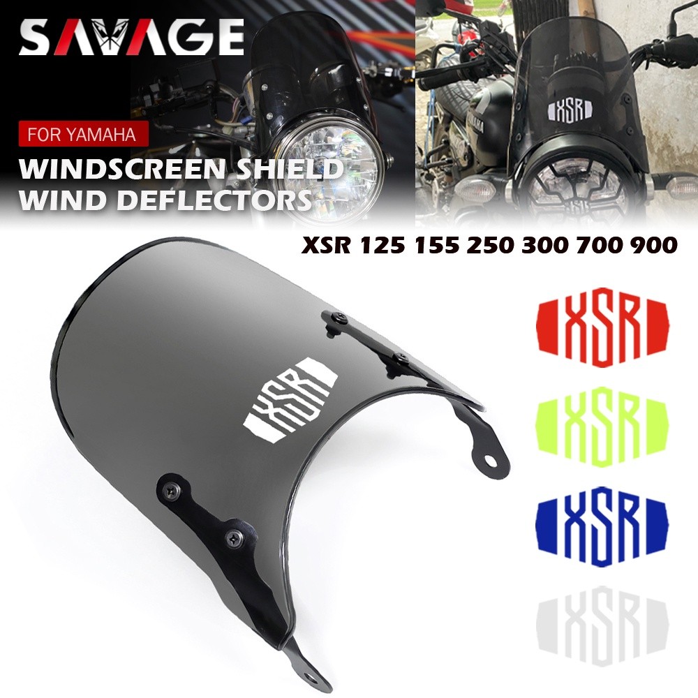 Kaca Depan Kaca Depan Untuk YAMAHA XSR 900 700 300 250 155 125 Pelindung Angin Motor Pare-brise XSR9