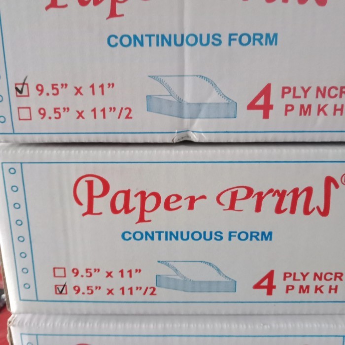 

CONTINUOUS FORM 9.5 X 11 - 4 PLY / 4 PLY PRS KERTAS KOMPUTER TERMURAH