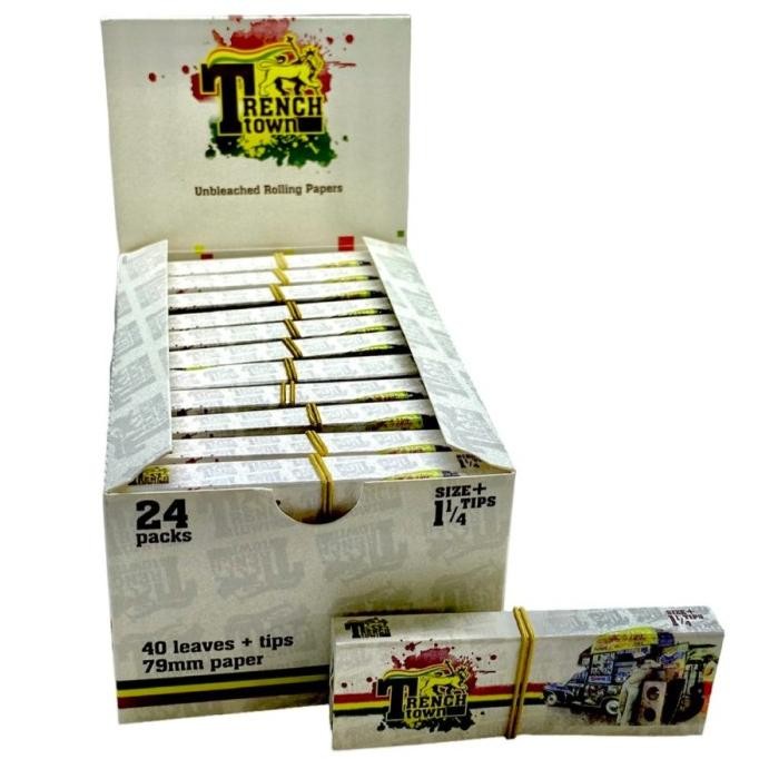 

BEBAS ONGKIR - 1 Box Trenchtown 1 1/4 Paper + Tips