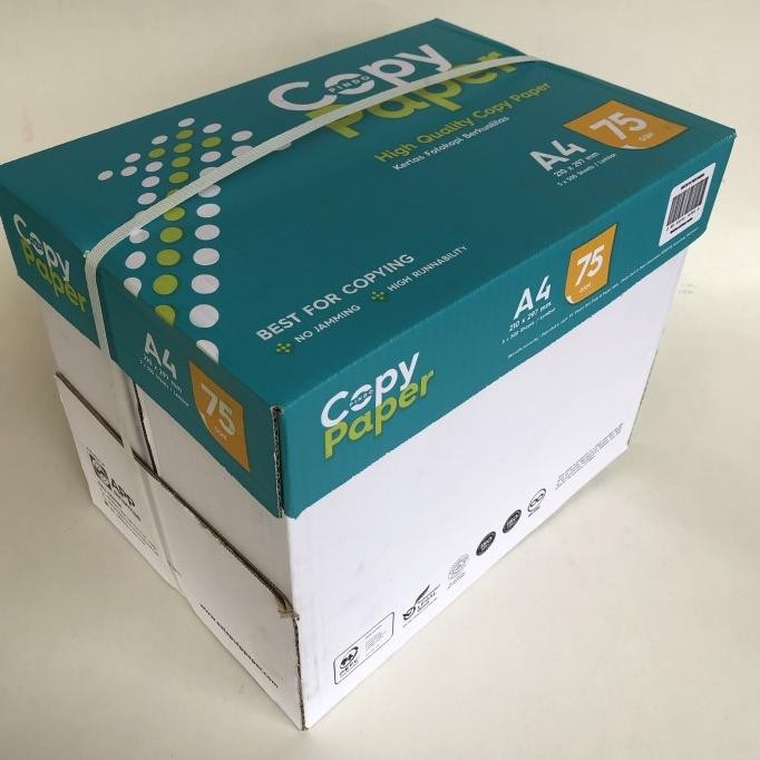 

kertas HVS A4 75gr Copy Paper (1 box)