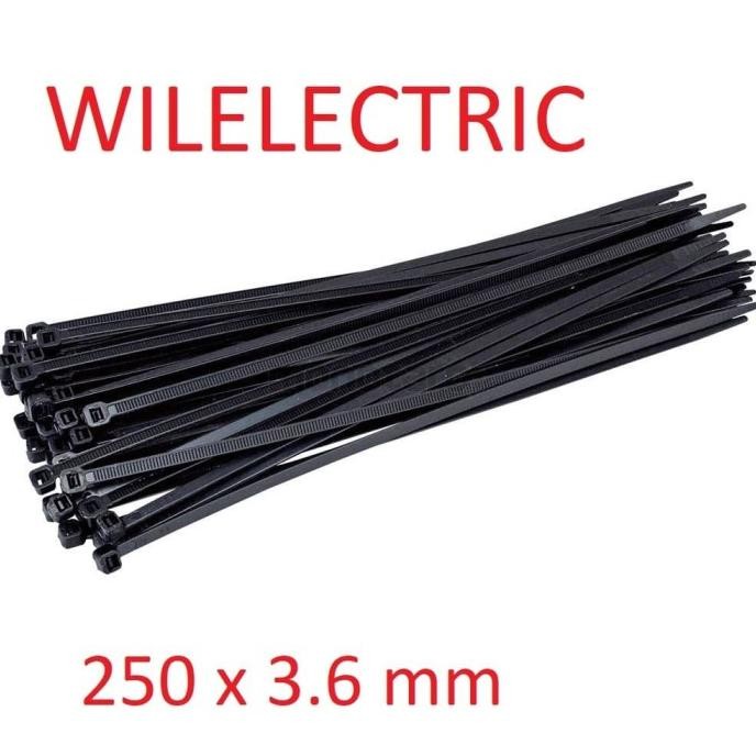 

TERMURAH - Kabel ties / cable ties 25 cm x 3.6 mm lebar 100 pcs UL standard