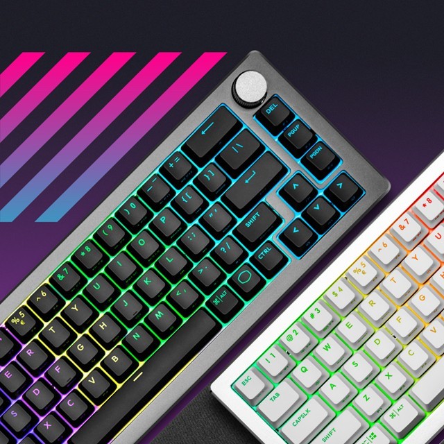 Termurah Cooler Master Ck721 65% Mechanical Wireless Bluetooth Keyboard Gaming