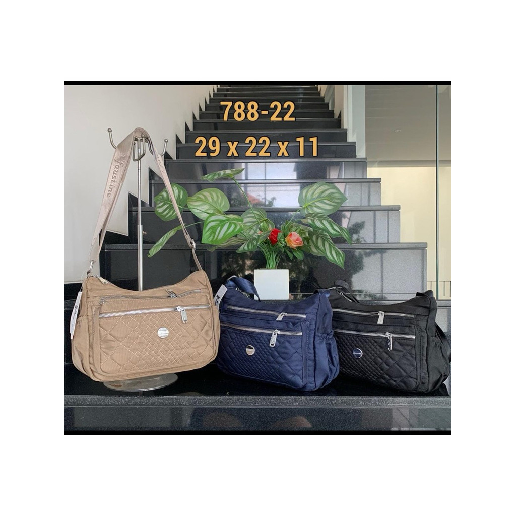 TAS SELEMPANG WANITA IMPORT FAUSTINE 788#