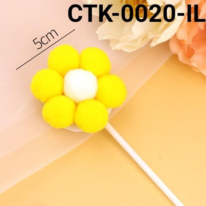 ~~~~~] GR-CTK-0020 Cake topper kue kertas taman bunga matahari sunflower