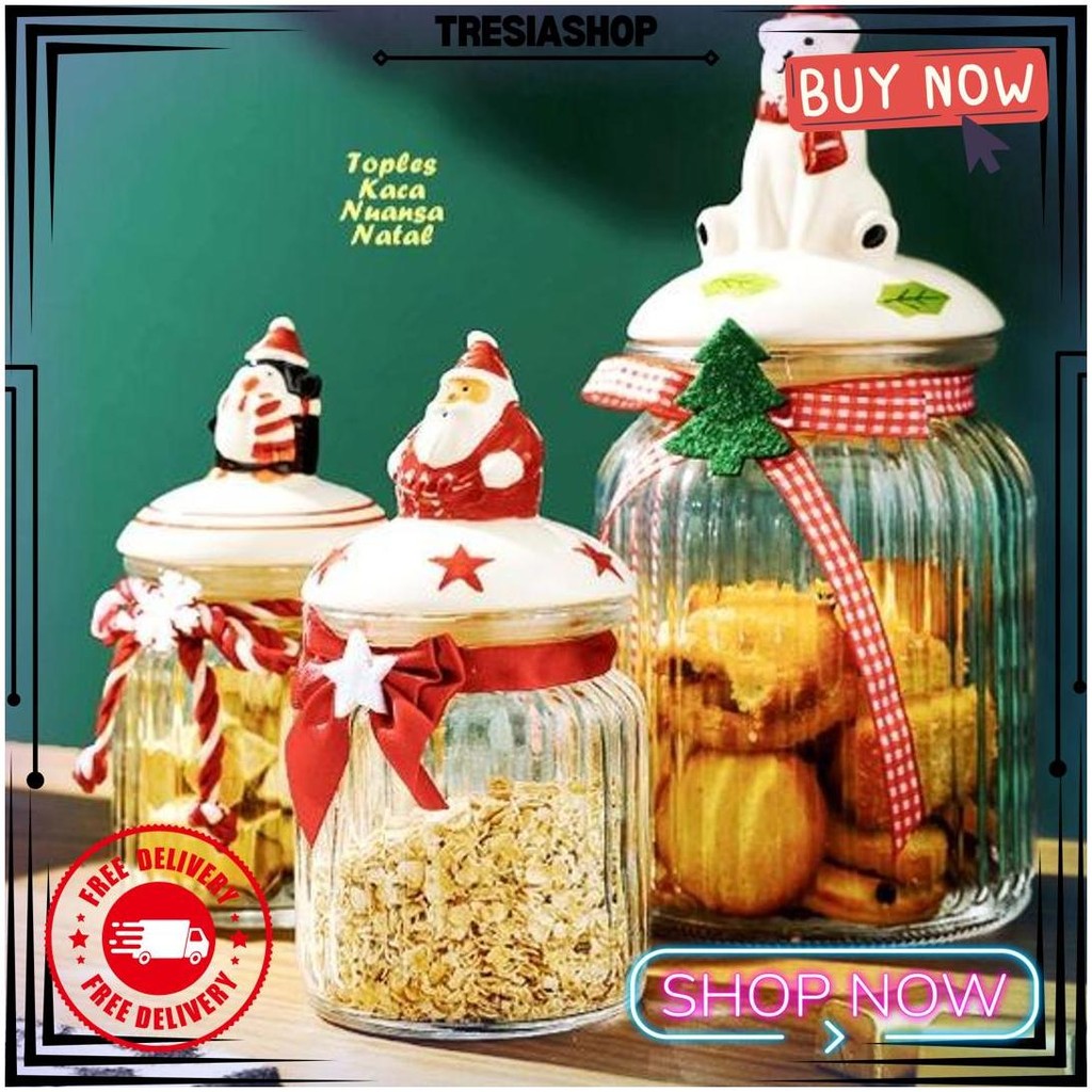 

Toples Kaca Nuansa Natal Toples Natal Hampers Natal Christmas Candy Box Dekorasi Natal Christmas Decoration Kado Natal Hadiah Natal D Cod