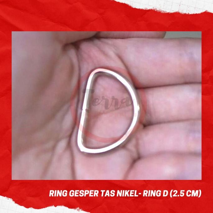 Ring Gesper Tas Rol Nikel Ring D Ring Segitiga Cantolan Persegi Panjan