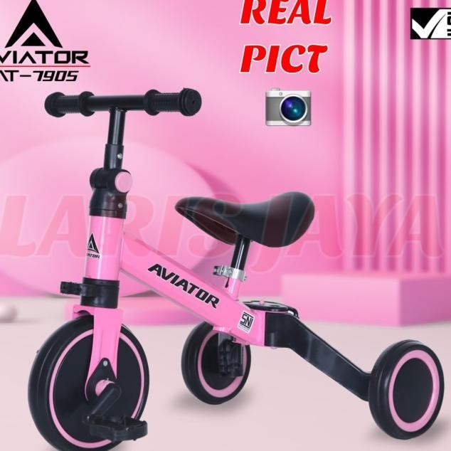 Sepeda Roda Tiga Aviator 7905 Sepeda Pushbike Aviator Sepeda Balance Bike Sepeda Keseimbangan Roda B
