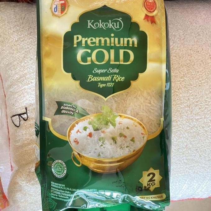 

Kokoku Premium Gold Super Sella Beras Basmati / Beras Khusus 2 kg H24ID