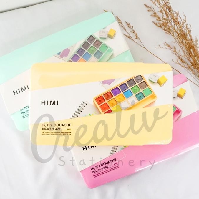 

TERMURAH - Miya Himi Gouache Color 18 Color x 30 Ml With Case