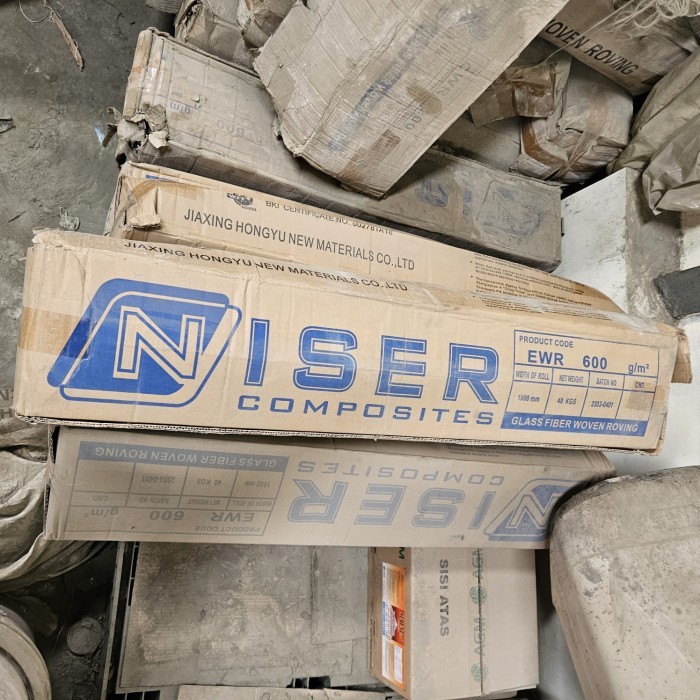 Niser WR 600 / Glass Fiber Woven Roving / Serat Aquaproof - 40 kg