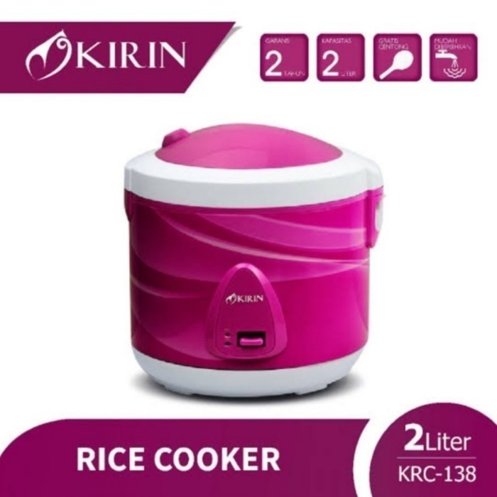 :<:<:<:<] Rice cooker 2 liter Kirin KRC 138