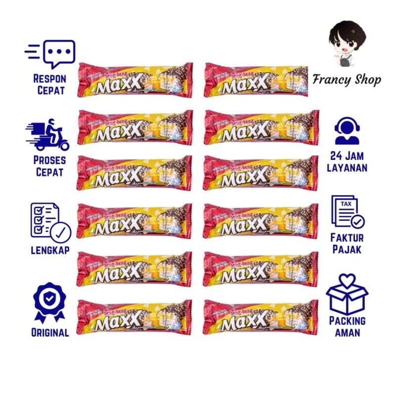 

Beng Beng Maxx Wafer Coklat Jumbo 12x32 gr