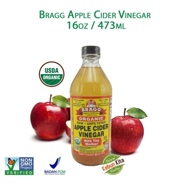

HRG DISKON Bragg Organic Raw Apple Cider Vinegar 16oz (473 ml)