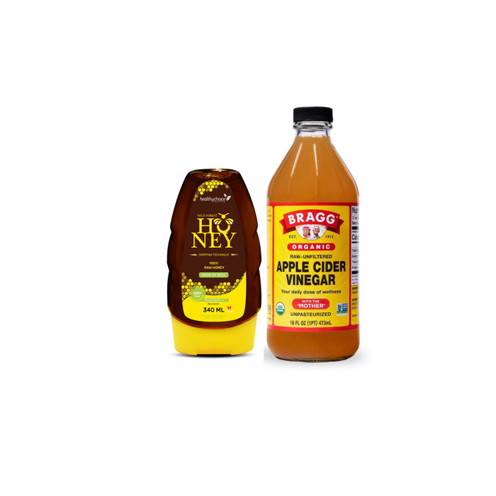 

HOT PROMO Bundling Bragg Apple Cider Vinegar 473ml & Wild Forest Honey 340ml