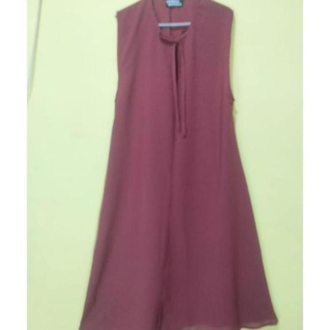 Long Outer Tanpa Lengan Cardigan Polos / Outer Diamond Wanita