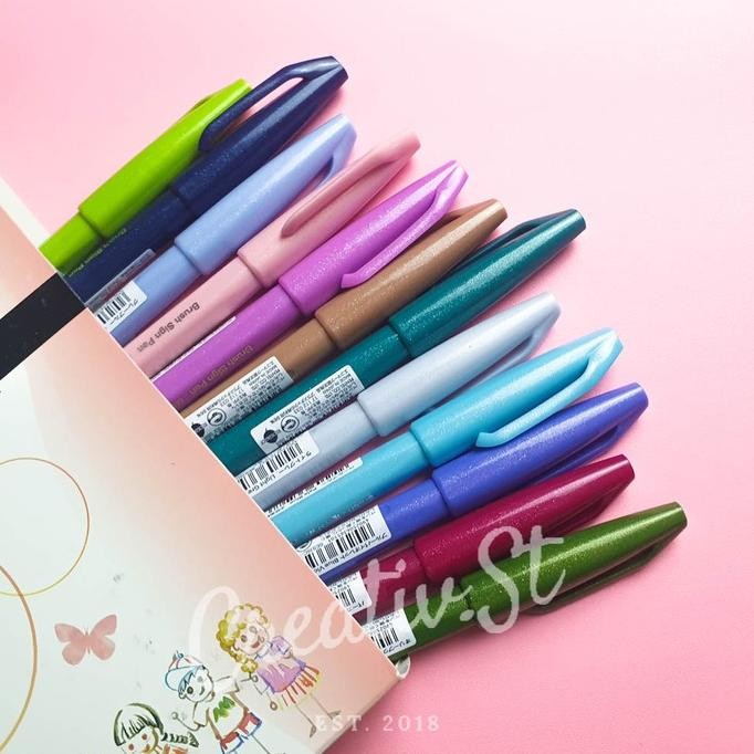 

Pentel Fude Touch Brush Sign Pen SES-15C NEW COLOR PART 2