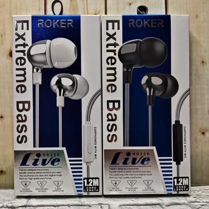 #####] Roker Handsfree Live Extrime Bass Rk35K 1.2m