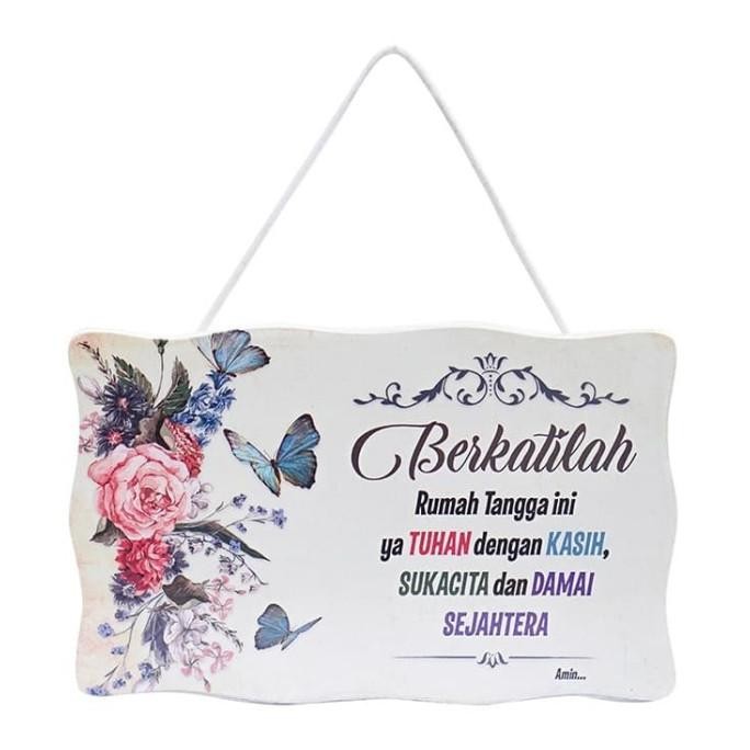}}}}}}] Hiasan Dinding Berkatilah Kupu-Kupu - Pajangan Dinding Kristen