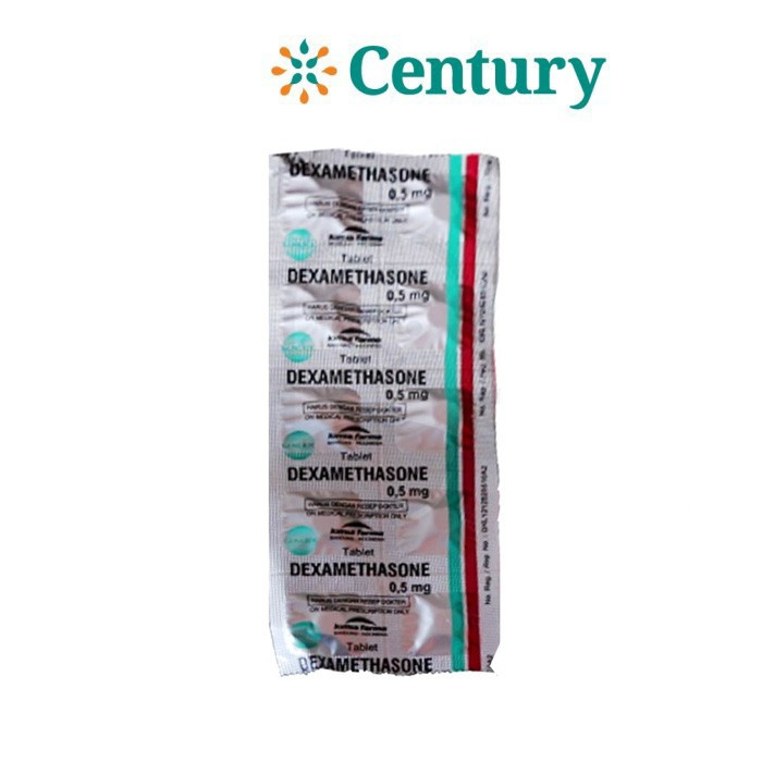 DEXAMETHASONE 0.5MG STRIP 10 TABLET / ANTI RADANG
