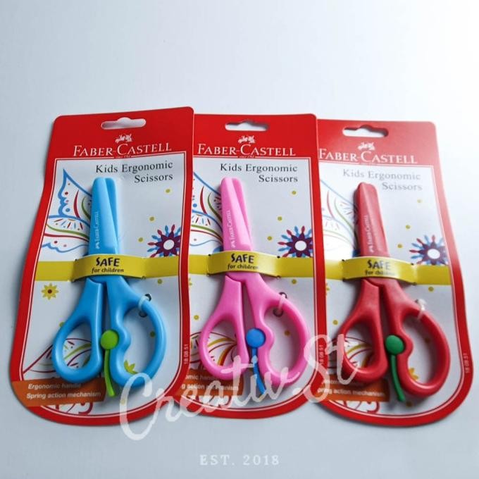 

Gunting Anak Faber Castell Kids Ergonomic Scissors