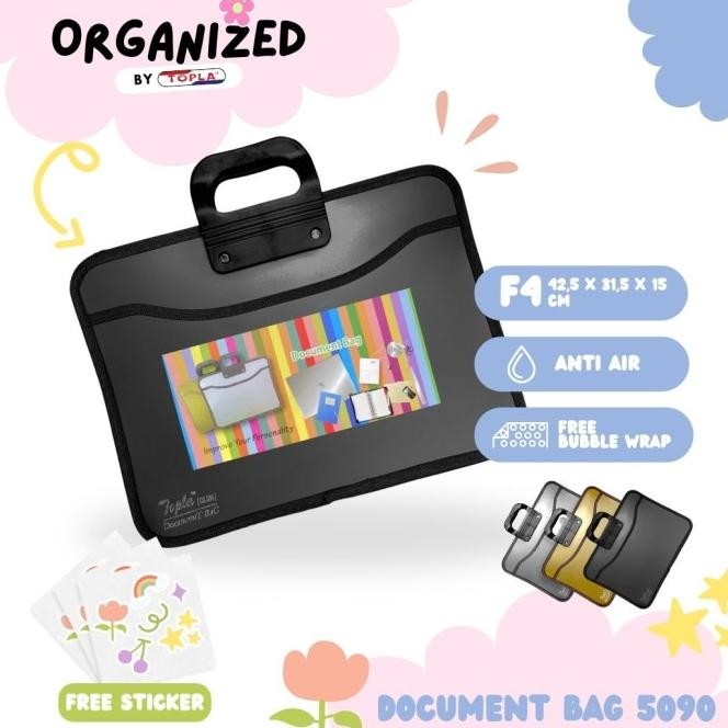 

TOPLA MAP DOKUMEN 15.6 INCH / MAP DOKUMEN BESAR / TAS DOKUMEN BESAR / MAP FILE / TOPLA DOCUMENT BAG 5090 / TAS DOKUMEN BERKAS KANTOR 15.6 INCH