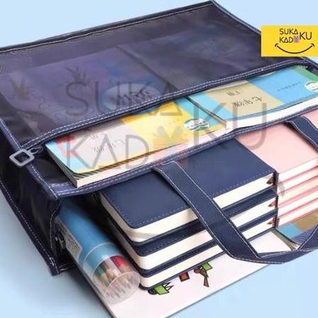 

TAS ZIPPER BAG MESH BAG DOCUMENT MAP ORGANIZER DOKUMEN MAP TEMPAT BERKAS ZIPPER A3 FOLDER ORGANIZER TRANSPARAN