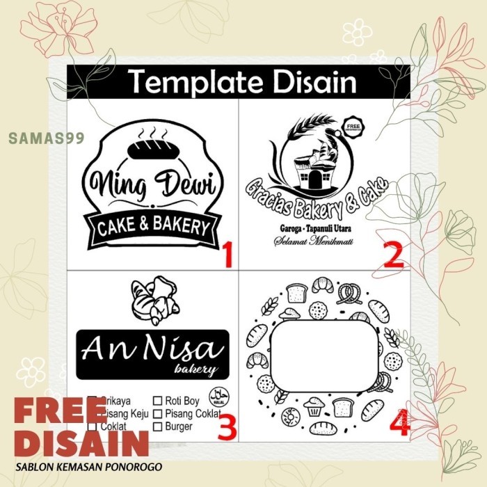 

Sablon Plastik Opp Roti 16x16