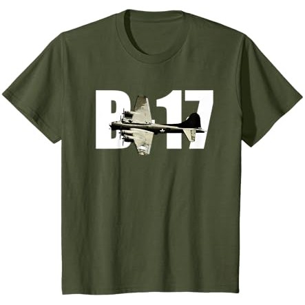 Kaos Benteng Terbang B-17 B17 Kaus Pesawat Pengebom Perang Dunia II |9Wn6CajS|