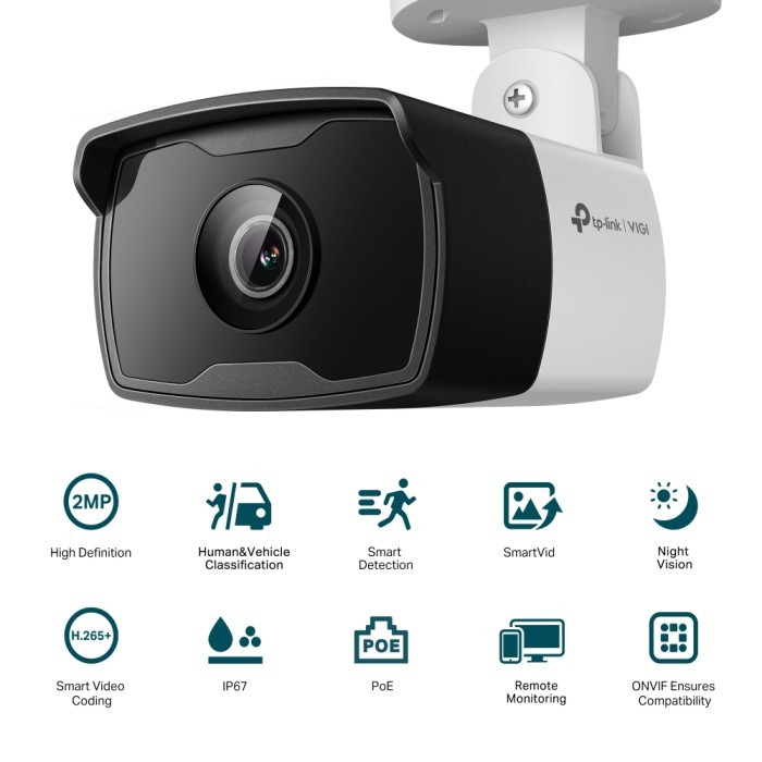 TP-Link VIGI C320I 2MP Outdoor IR Bullet Network Camera CCTV IP Security