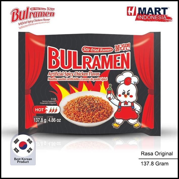 

Bul Ramen Original - Stir-Fried Ramen With Artificial Hot Spicy Chicken Flavor 137.8G