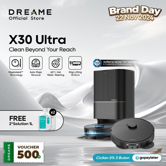 Ready GRAND LAUNCH Dreame X30 Ultra Robot Vacuum Mop Extend Hot Wash Hot Air