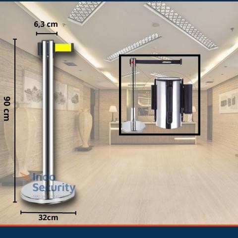 

TERMURAH - PROMO TIANG ANTRIAN STAINLESS WARNA 3 METER/QLINE