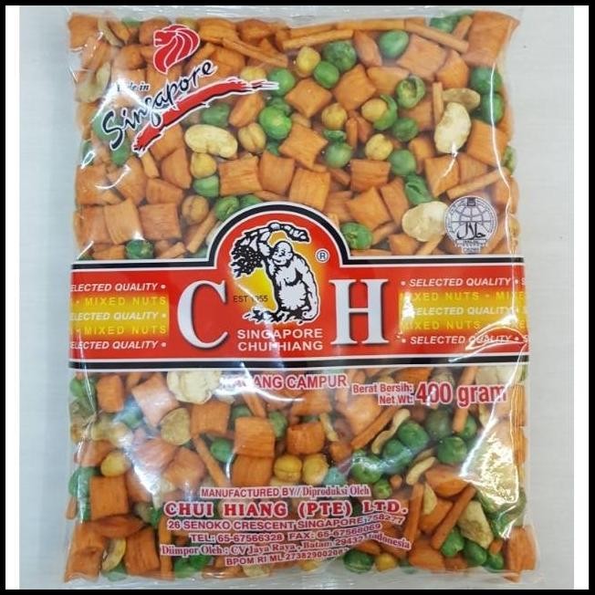 

Chui Hiang Kacang Campur Mixed Nut Chuihiang 400Gr Snack Singapore