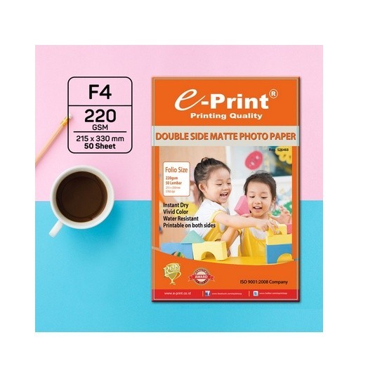 

e-Print Double Side Matte Inkjet Paper Folio 220gsm Pekanbaru