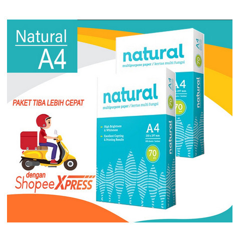 

Kertas HVS Natural A4/75Gsm kertas print kertas untuk fotocopy kertas Pekanbaru