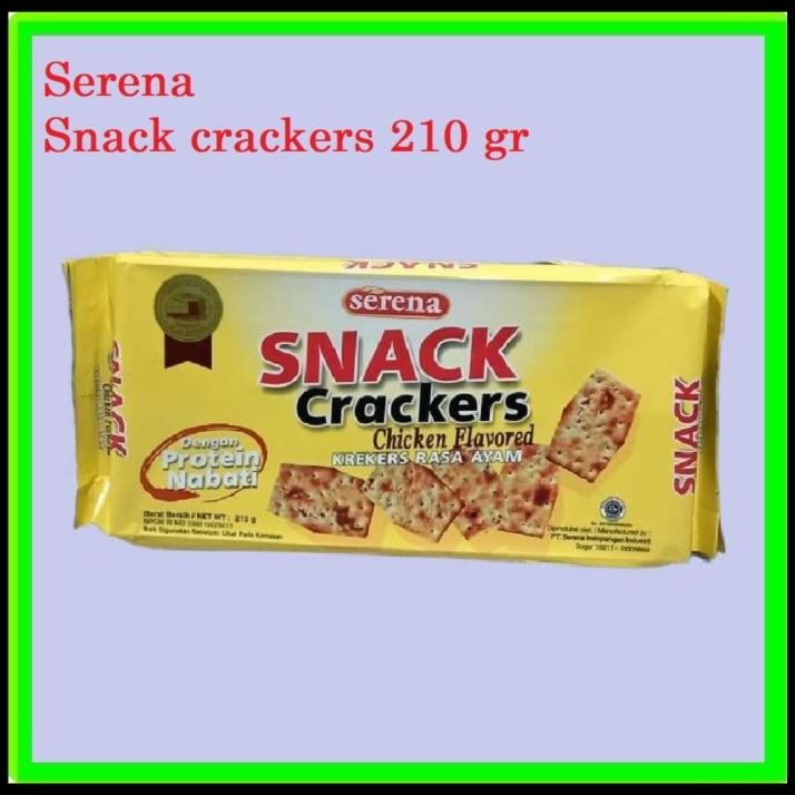 

Serena Snack Crackers Chicken Flavored / Biskuit Rasa Ayam 240Gr