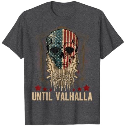 Kaos Vintage Bendera AS Viking Until Valhalla-Kaos Vintage Bendera AS Viking Until Valhalla-Kaos Til