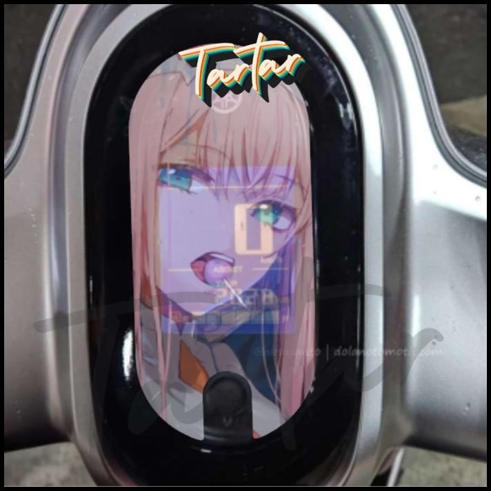 DISKON STICKER STIKER SPIDO / SPEEDOMETER TRANSPARANT ANIME YAMAHA FAZZIO 