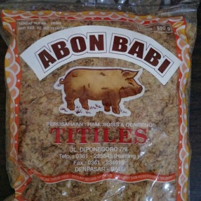 

Abon Babi Titiles 500Gr Original Dan Terpercaya