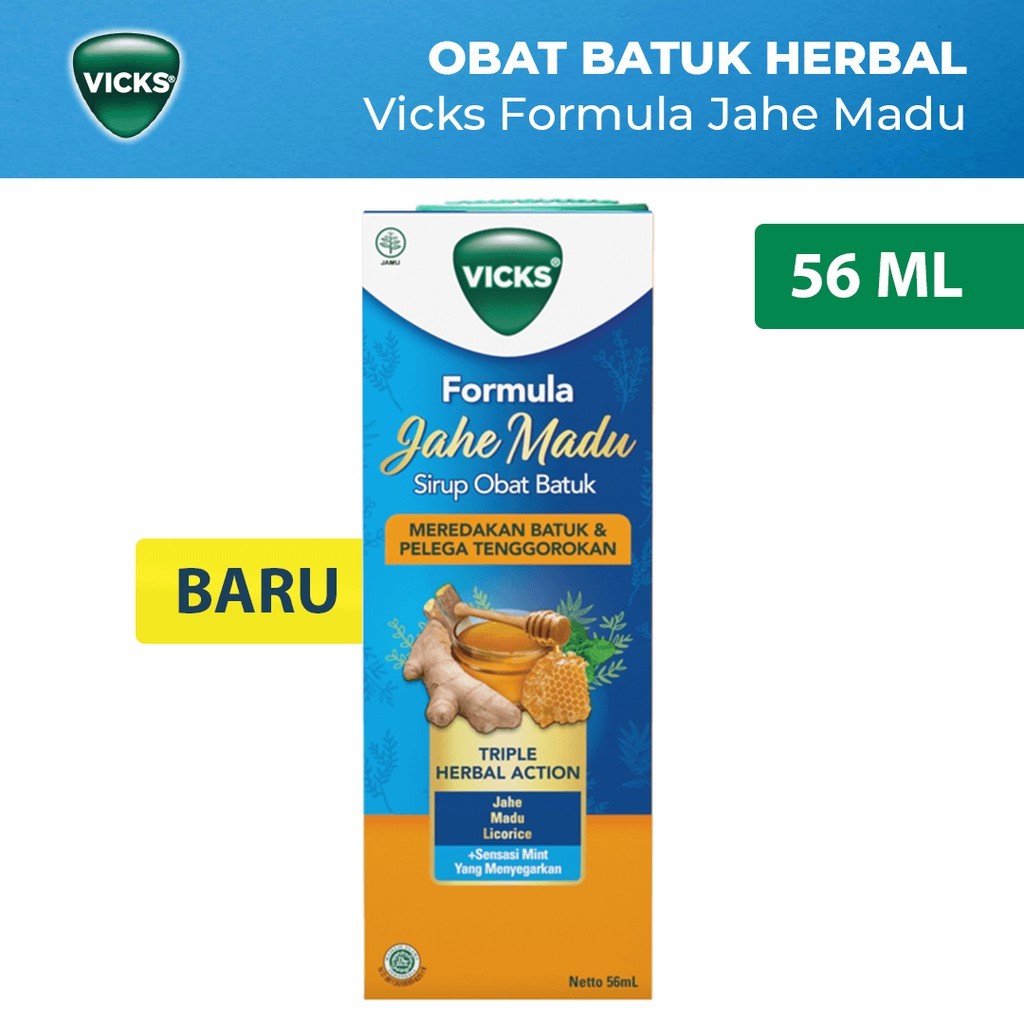 Vicks Obat Batuk Sirup Formula Jahe Madu 56ml