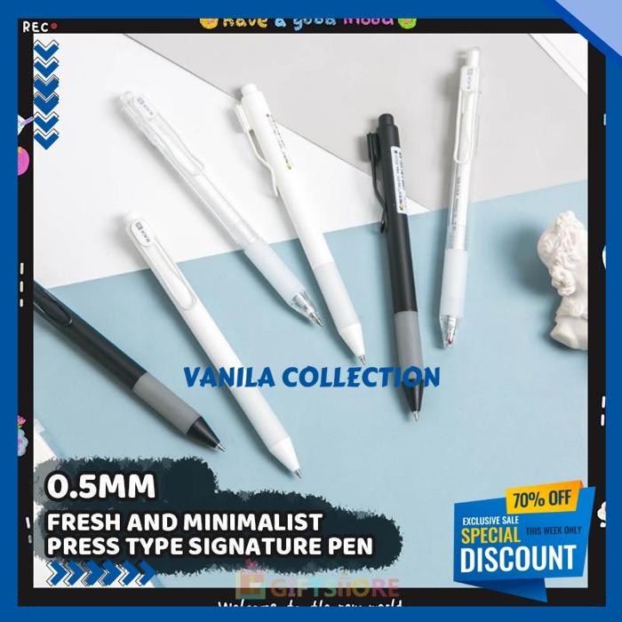 

-GEL PEN PULPEN GEL MEKANIK TINTA 0.5MM BALLPOINT BOLPEN TULIS KANTOR YANG DAPAT DITARIK-GS FAVORIT