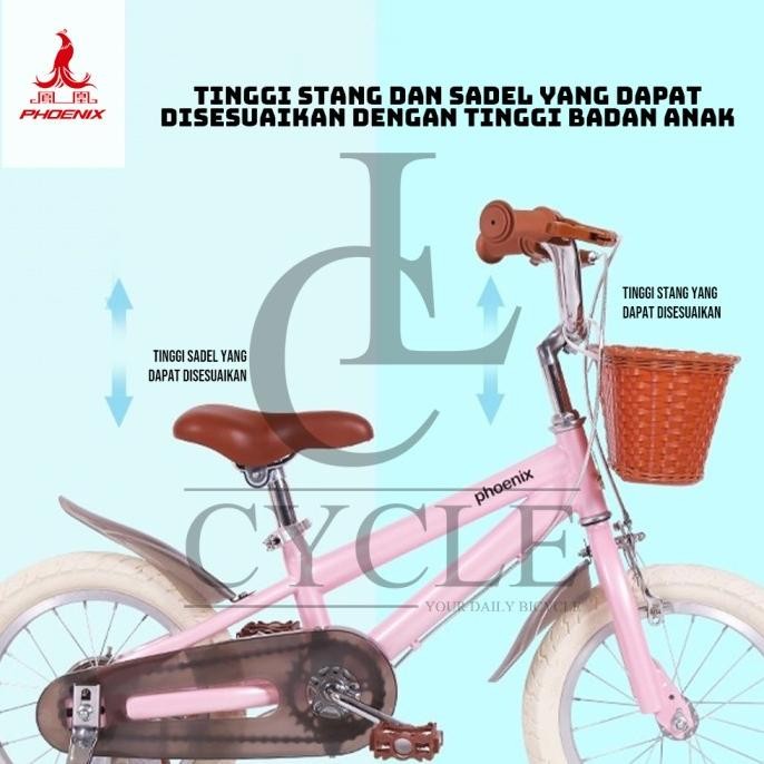 [READY] Sepeda Anak Roda Empat Phoenix Vintage - 14, 16 dan 18 Inch