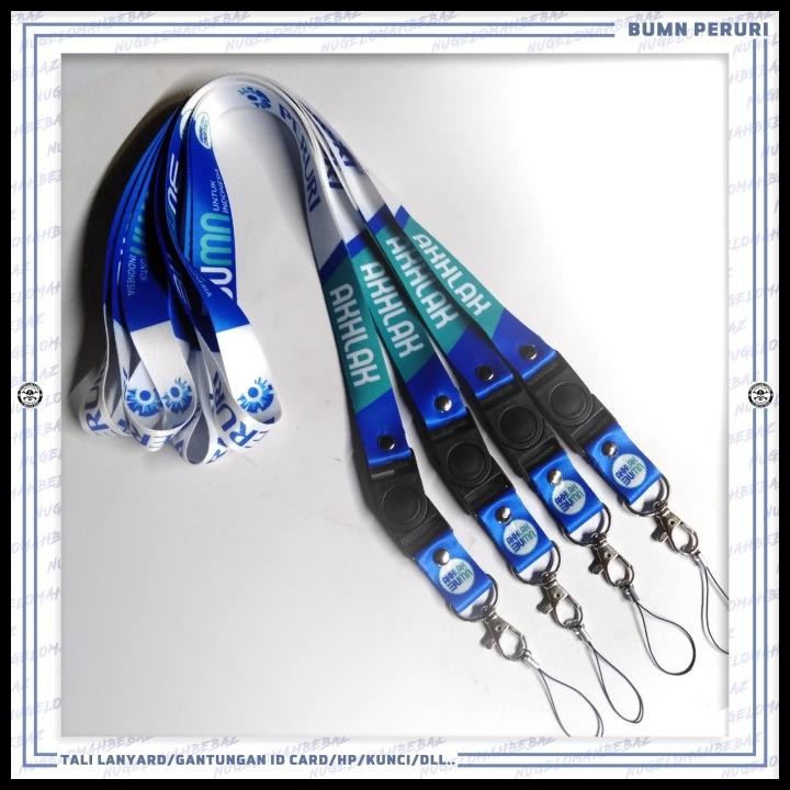 

DISKON TALI LANYARD GANTUNGAN ID CARD/HP/KUNCI/DLL.. BUMN PERURI !!!