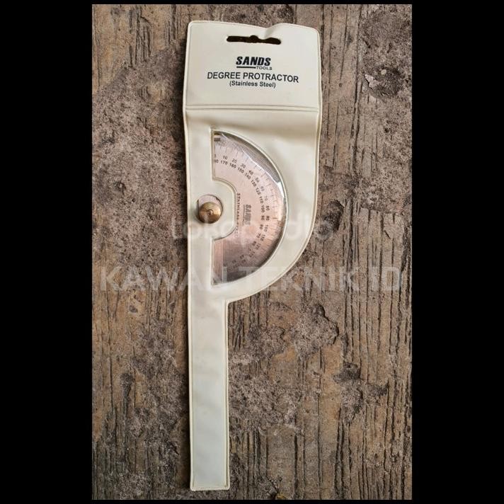 

Degree Protractor Busur Derajat Stainless Steel Sands
