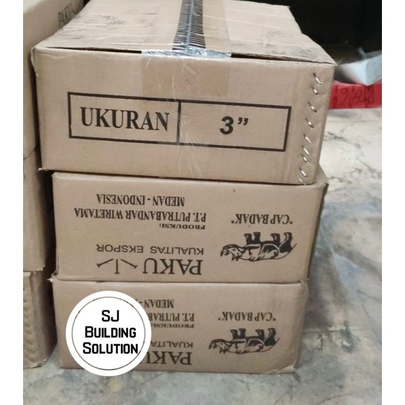 Paku Biasa Cap Badak Paku Kayu 3 4 Inch Per Kotak