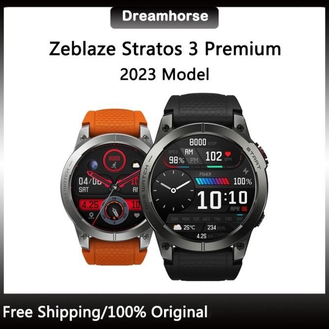 ZEBLAZE STRATOS 3 LUXURY ELEGANT SMARTWATCH GPS INTEGRATED